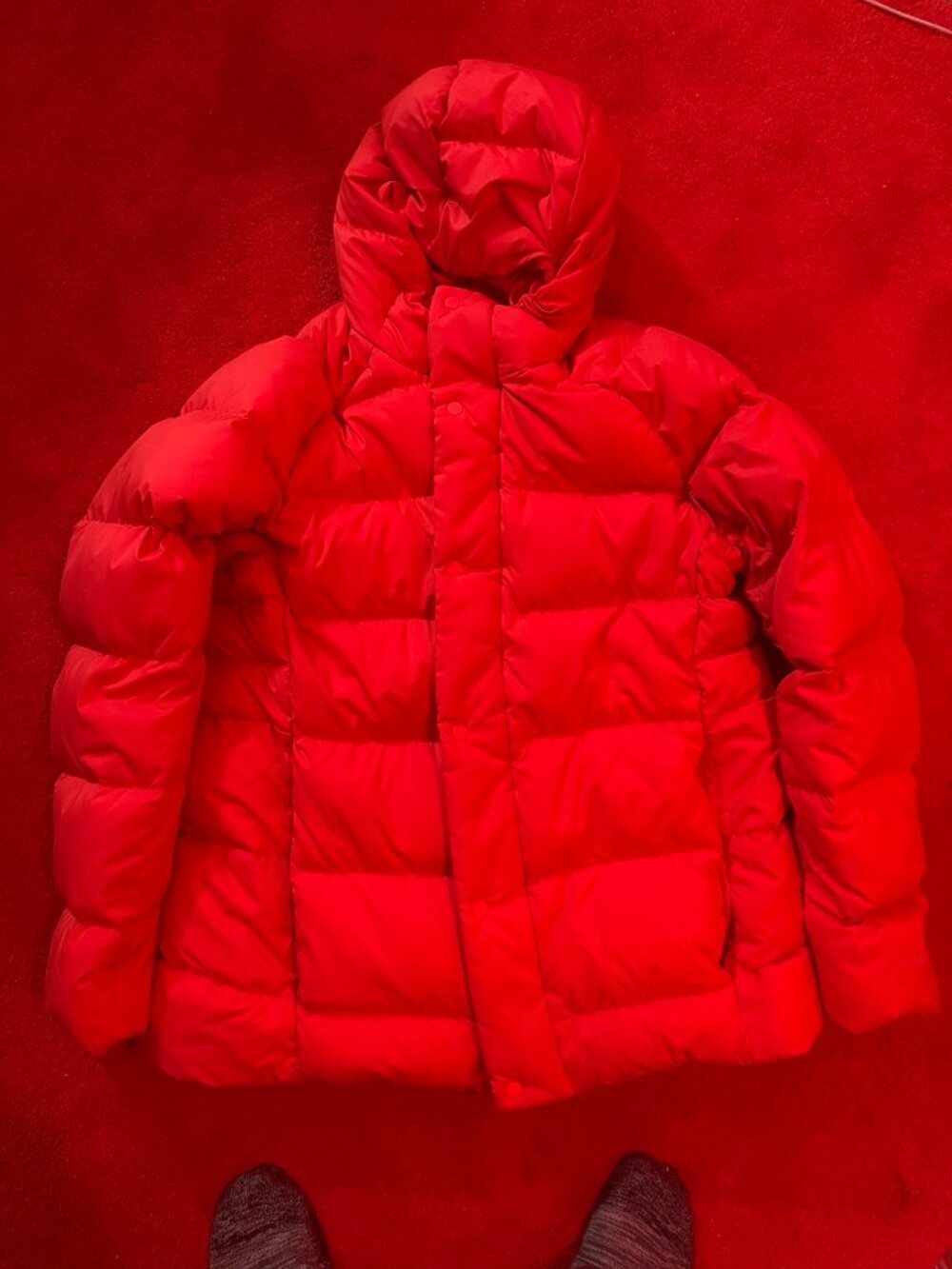 Lululemon Down For It All Jacket Men's L Red Puffer Hooded